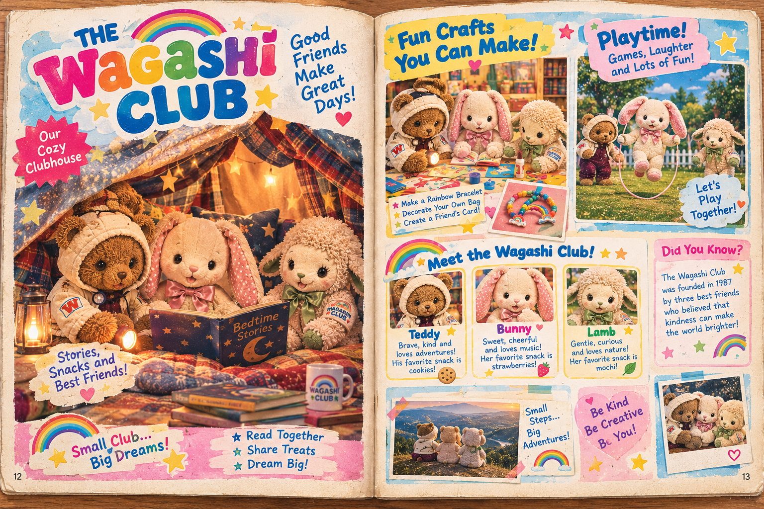 The Wagashi Club magazine, interior feature spread