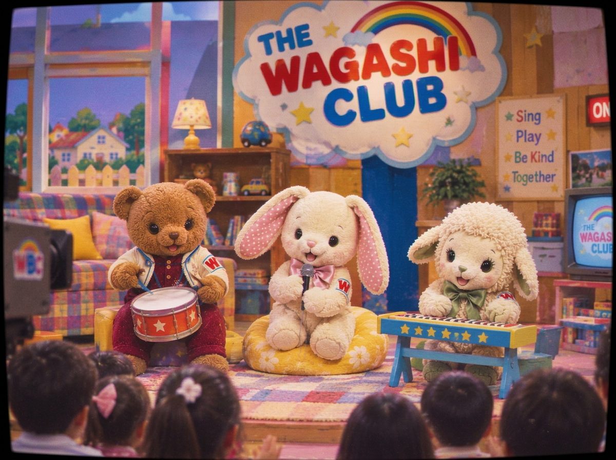 THE WAGASHI CLUB studio recording, live audience of children